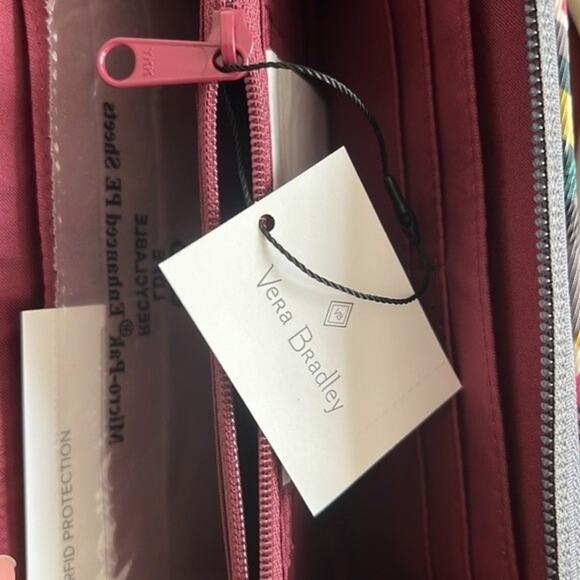 Vera Bradley Plaid Twill RFID Wristlet, 7.5"x 4.0" - Picture 8 of 9